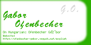 gabor ofenbecher business card